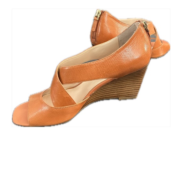 FRANCO SARTO WEDGE STACKED HEELS, SZ 8 US - Picture 2 of 11